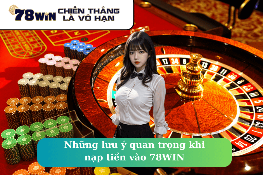 Những lưu ý quan trọng khi nạp tiền vào 78WIN